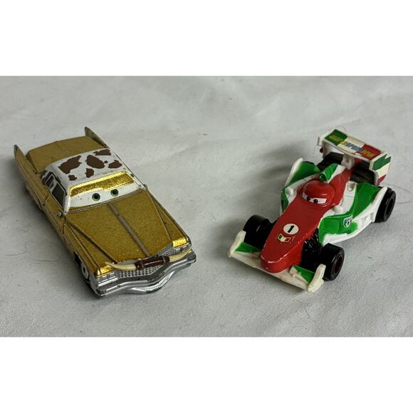 Disney Pixar - Cars Die-Cast 2 Vehicle Lot - Tex Dinoco & F1 Francesco Bernoulli - Picture 1 of 9